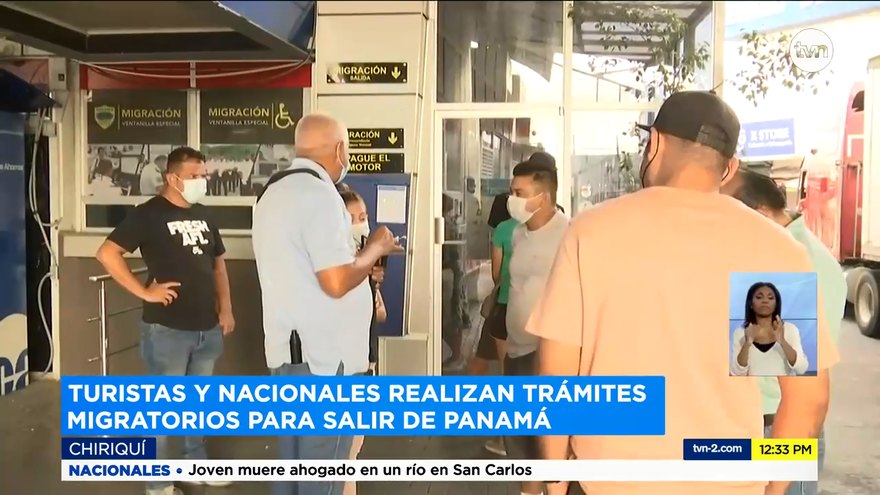 Extranjeros hacen proceso de migración para entrar a Costa Rica