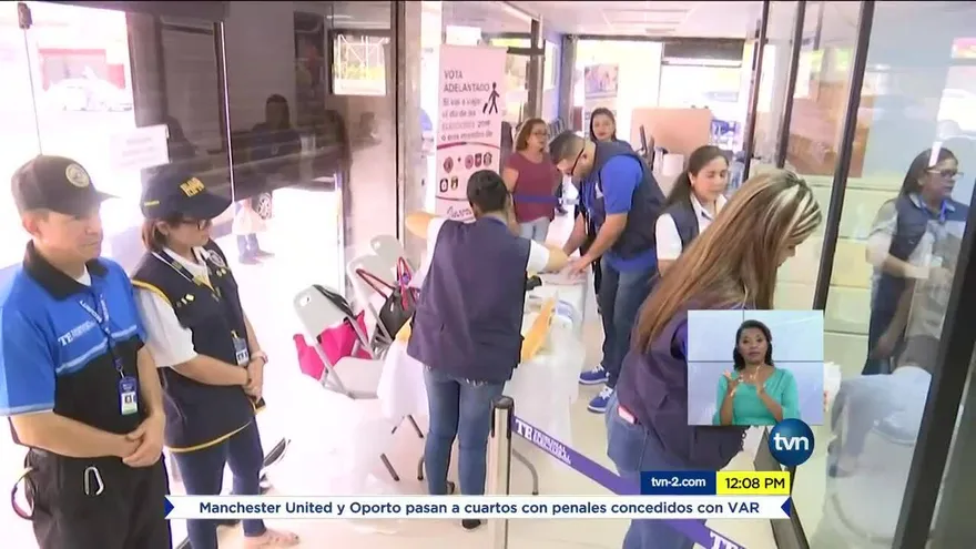 Chiricanos inscritos acuden a emitir el voto adelantado