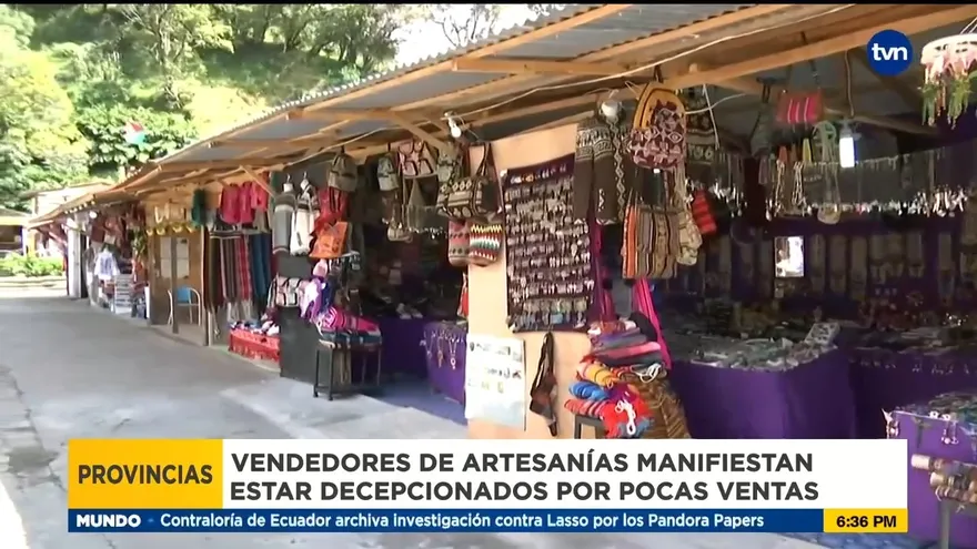Pocas ventas de artesanías en Boquete