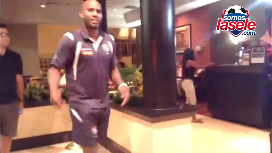 En directo, llegada de Baloy al hotel de concentración