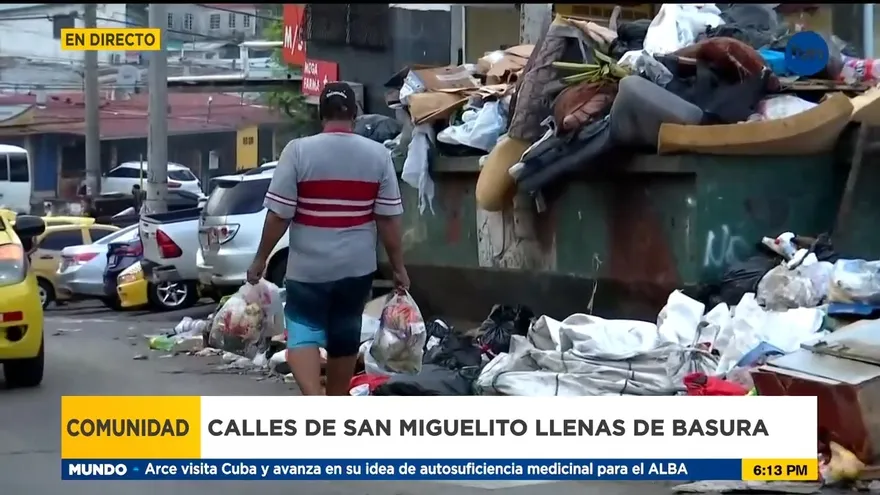 Residentes en San Miguelito ya no aguantan malos olores por la basura