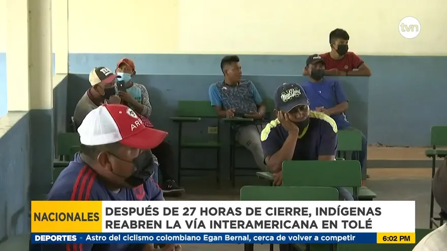 Reabren vía en Tolé tras 27 horas de cierre