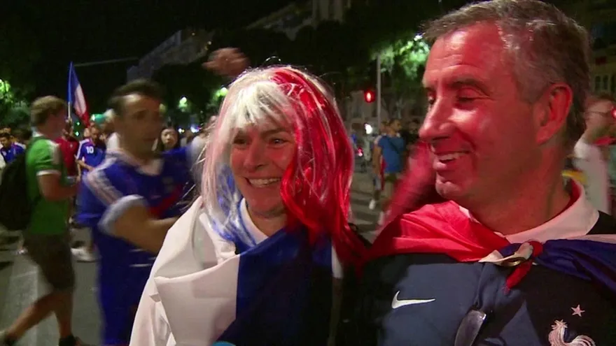 Francia celebró su pase a la final de la Eurocopa