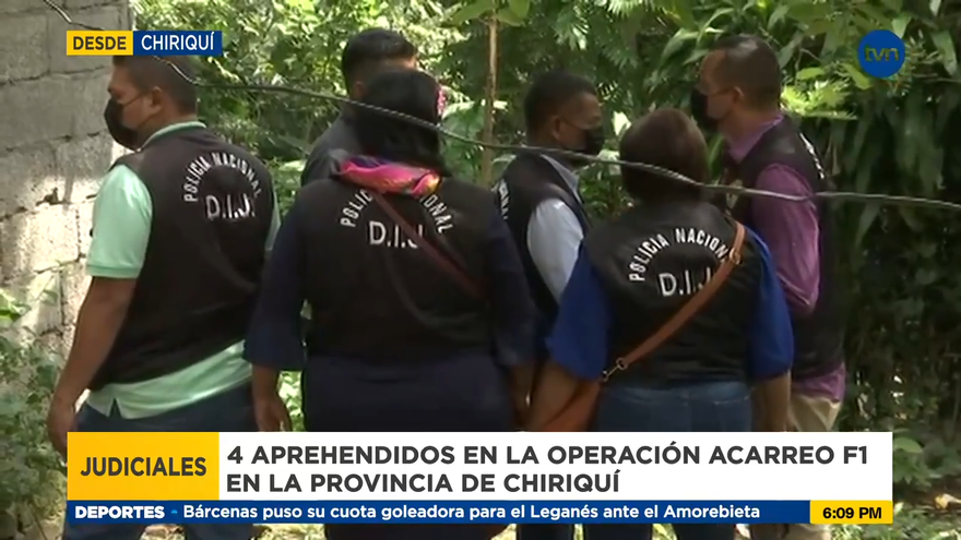 Operación Acarreo F1 en Chiriquí