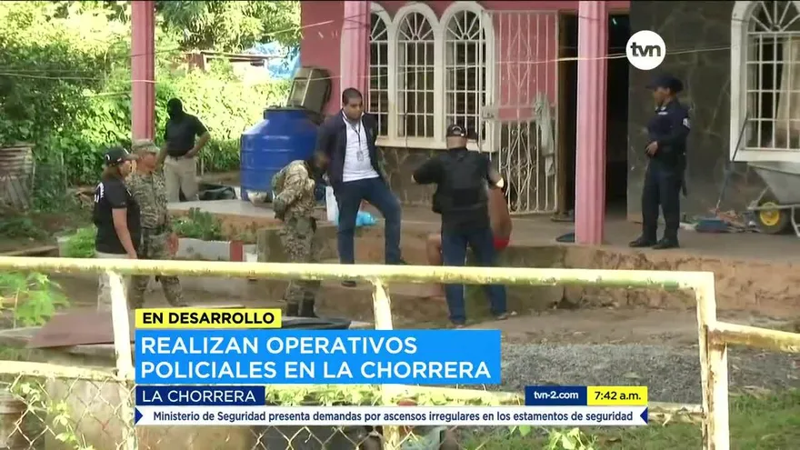 Autoridades realizan operativos en La Chorrera