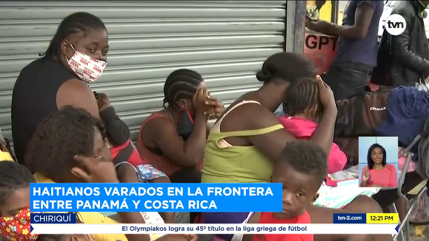 Migrantes varados en frontera con Costa Rica solicitan auxilio