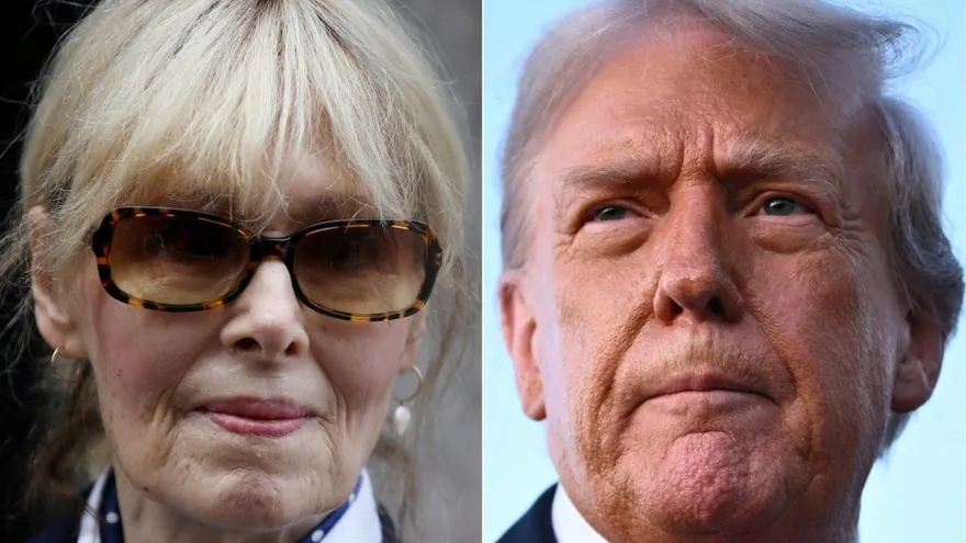 Donald Trump y la escritora E. Jean Carroll.