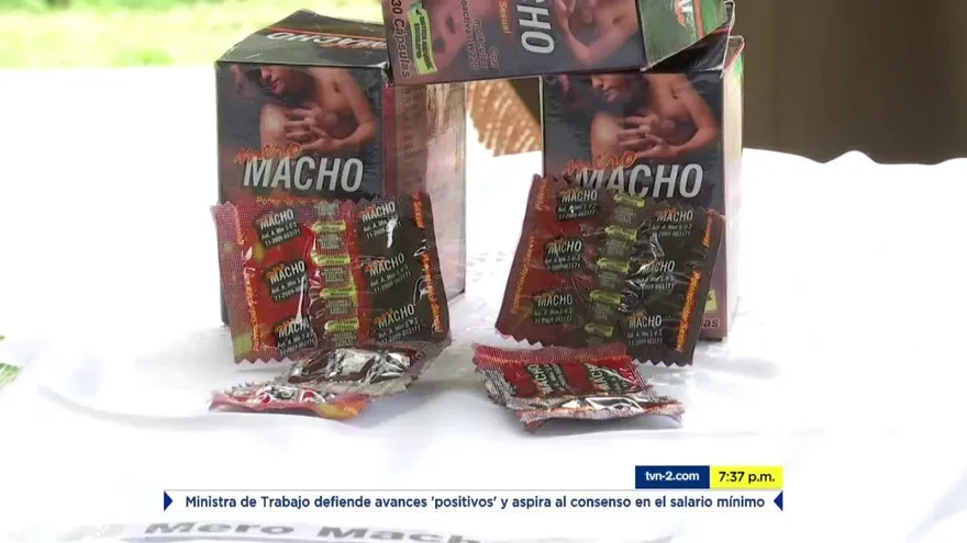 Autoridades decomisan potenciadores sexuales y retienen a varias personas