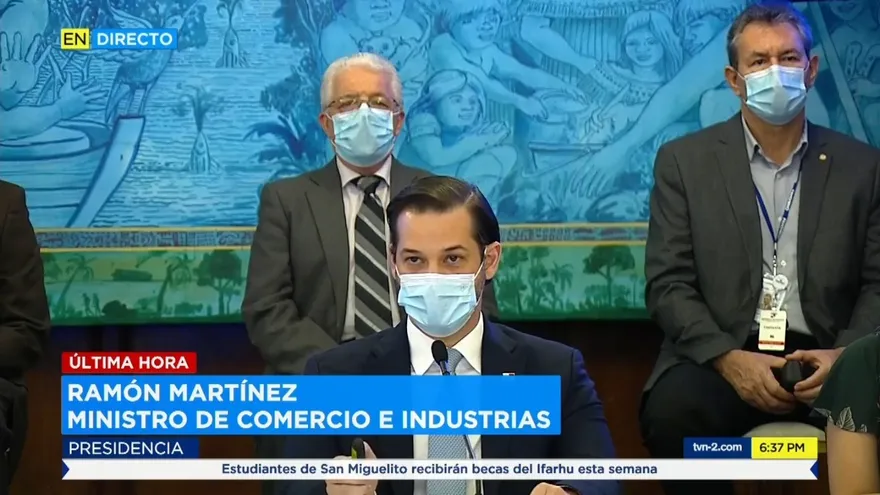 Ministro Ramón Martínez anuncia primer bloque de reapertura económica