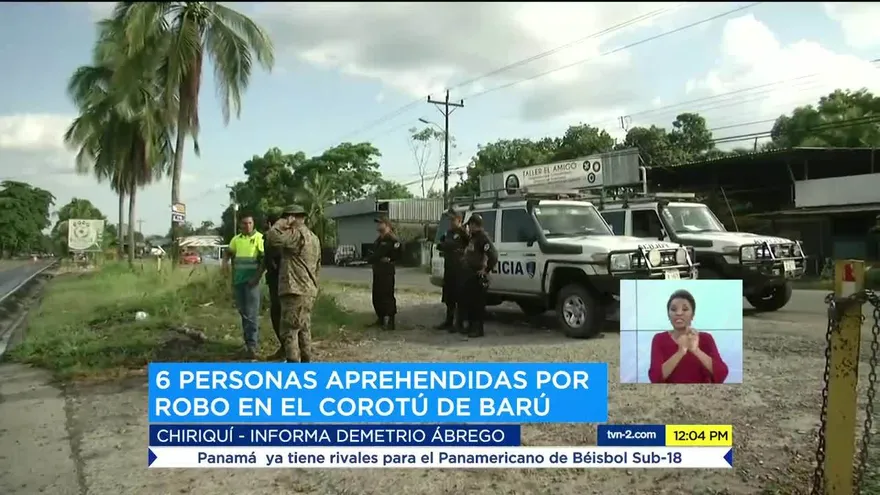 Capturan a presuntos implicados en robo en Barú