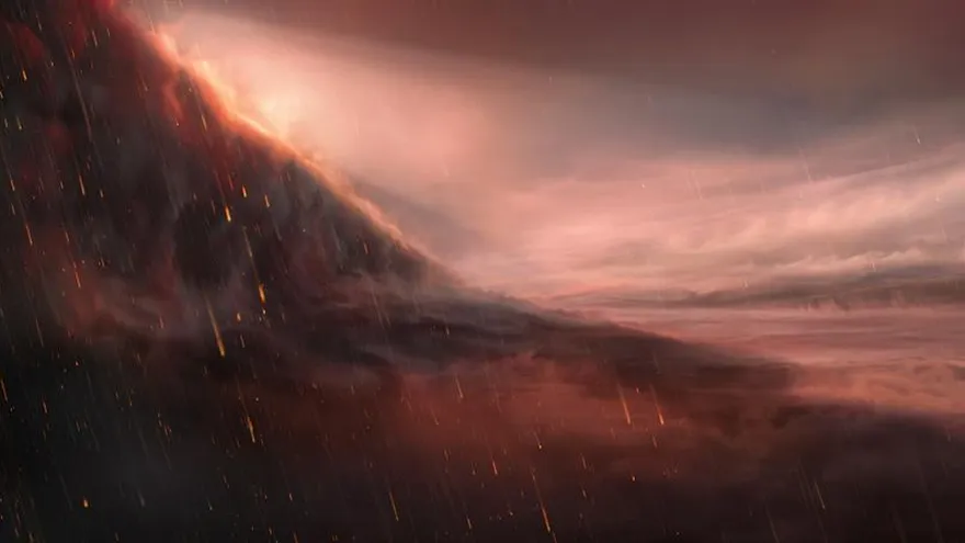 Un equipo de científicos españoles y suizos ha descubierto un exoplaneta gigante con temperaturas diurnas capaces de vaporizar el hierro, y que podría condensar en gotas de lluvia en las regiones nocturnas.