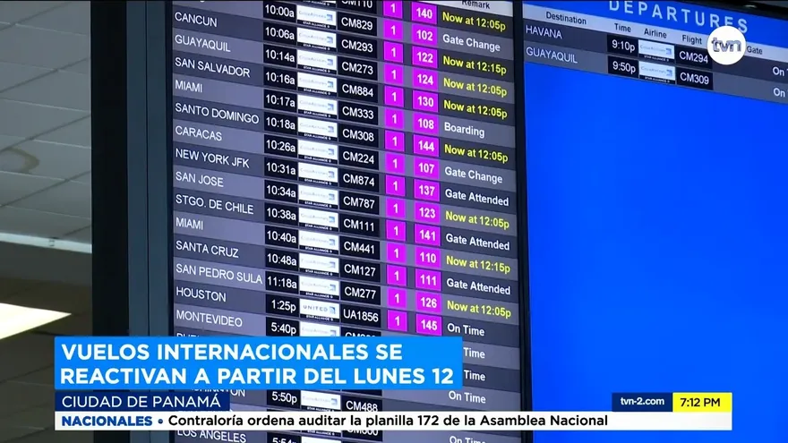 Vuelos internacionales se reactivan a partir del 12 de octubre