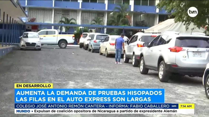 Aumenta demanda de pruebas de hisopados en auto exprés