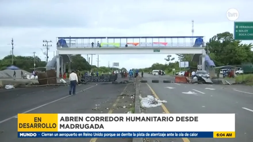 Corredor de humanitario en Chiriquí