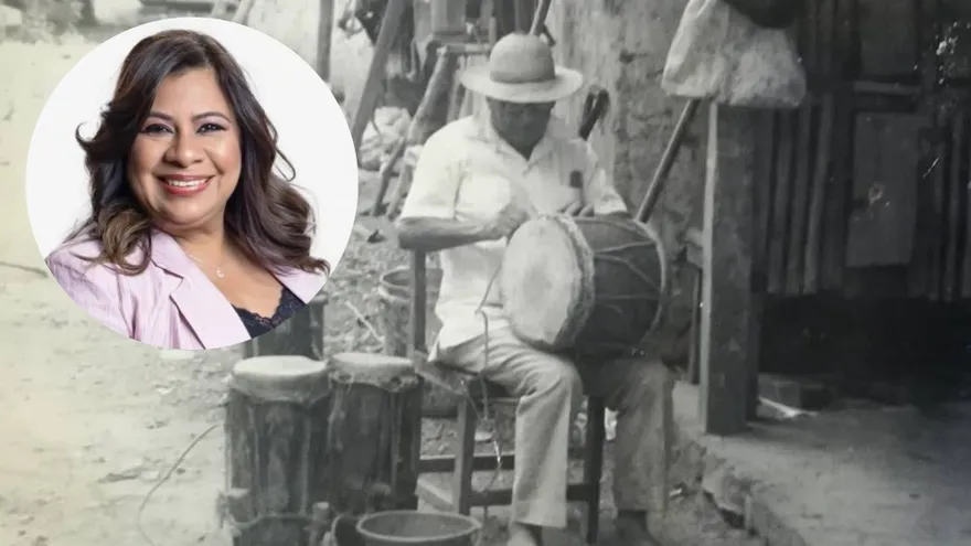 Castalia Pascual y sus raíces que la vinculan al tambor Pelú de Penonomé