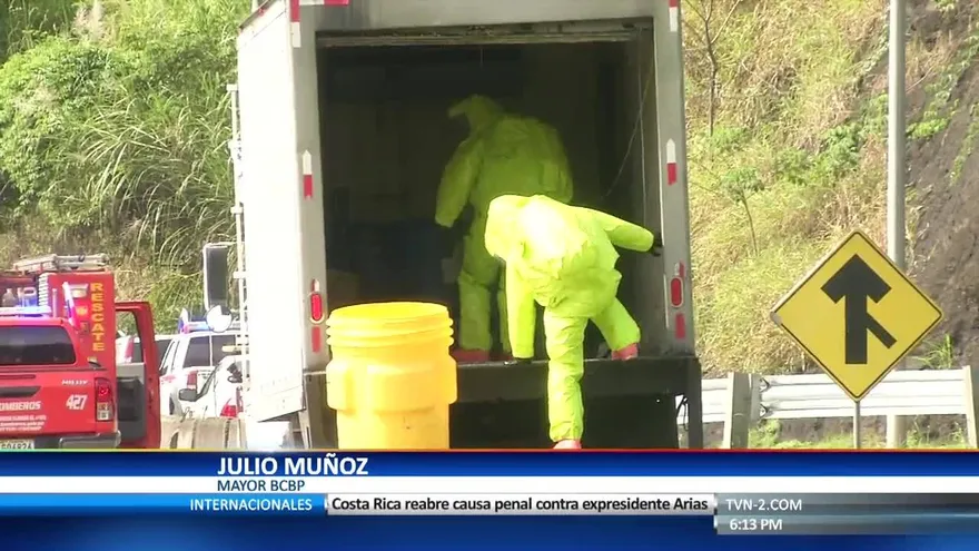 Corredor Norte cerrado por derrame químico