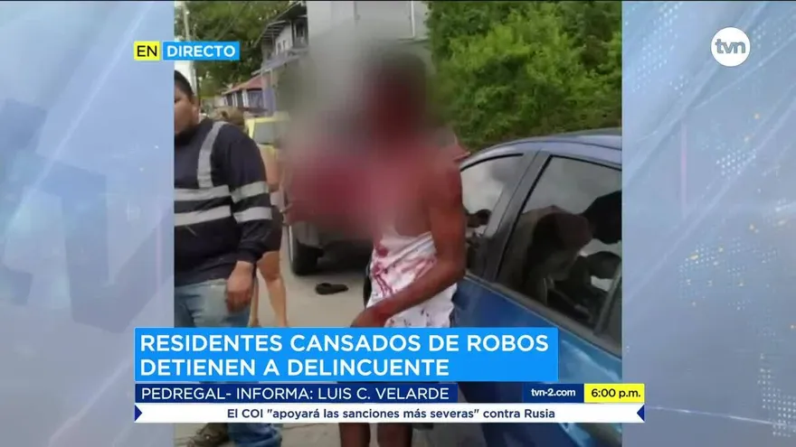 Residentes atrapan a un supuesto asaltante