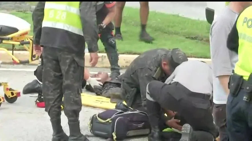 Se  registra accidente de tránsito en la Cinta Costera