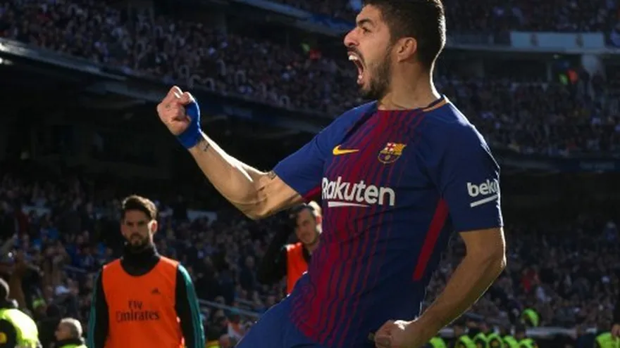 Luis Suárez celebra los 400 goles de su carrera | AFP