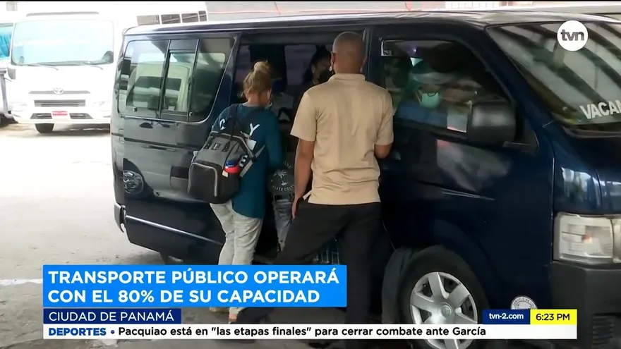 Uso obligatorio de pantalla facial en el transporte público