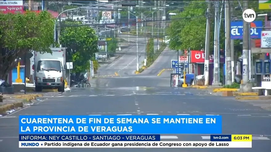 La provincia de Veraguas también cumple cuarentena