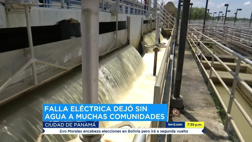 Falla eléctrica afecta Planta Potabilizadora de Chilibre