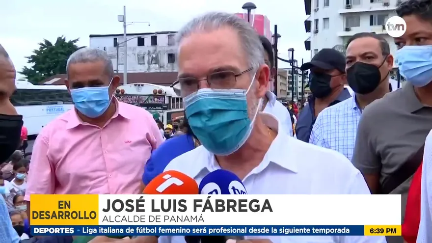 Realizan manifestación en apoyo al alcalde Fábrega