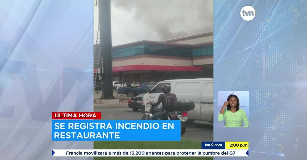 Se registra incendio en restaurante de Tumba Muerto Nacionales Tvn Panamá