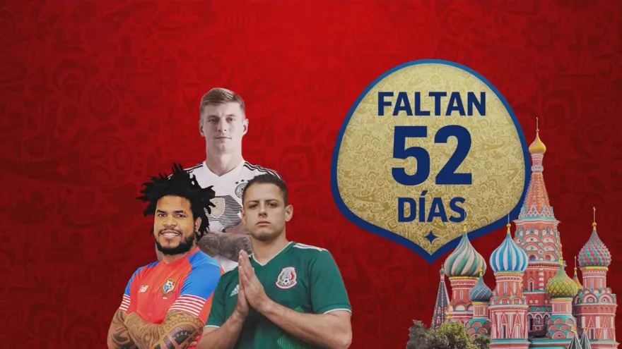 52 días para el Mundial de Rusia 2018