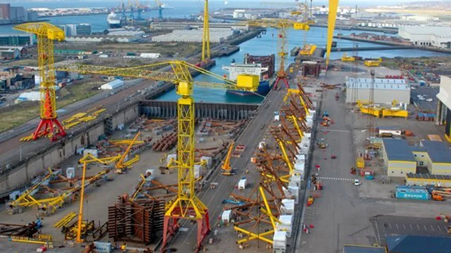 Quebró el astillero del 'Titanic'