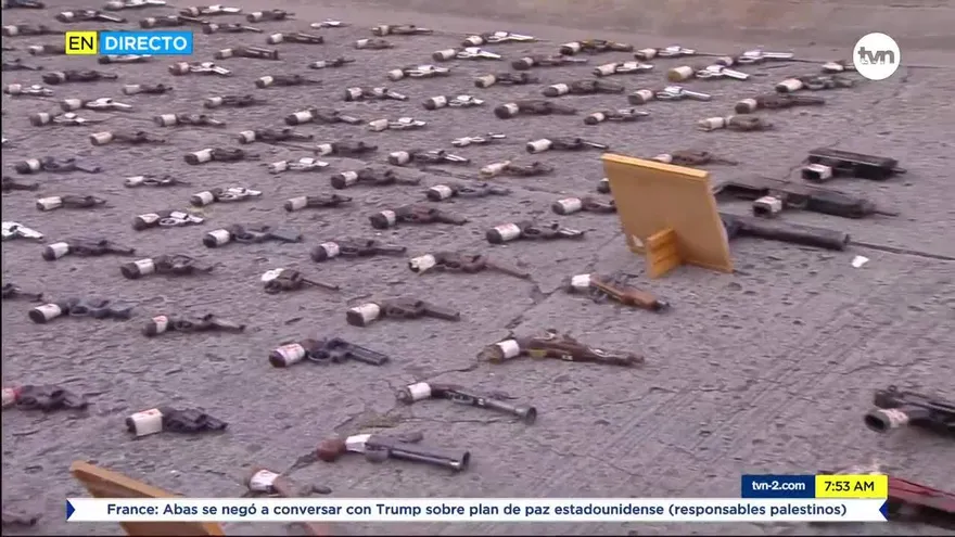 Policía destruye armas decomisadas