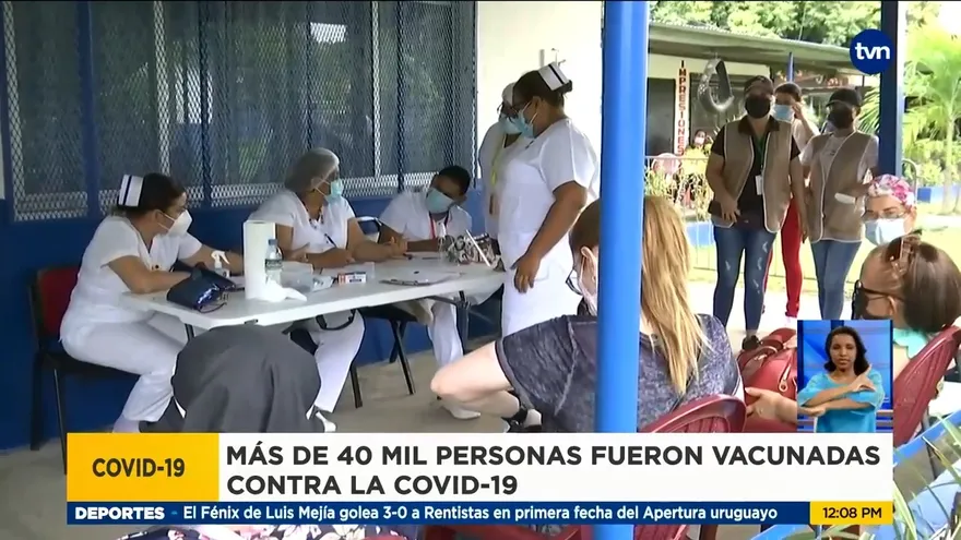 Continúa la jornada de vacunación contra la covid en Chiriquí