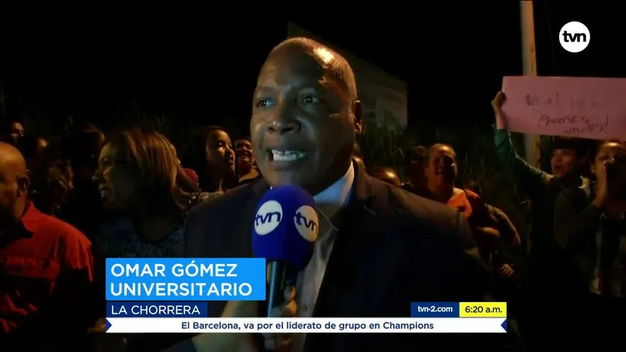 Universitarios salen a protestar contra robos en Panamá Oeste