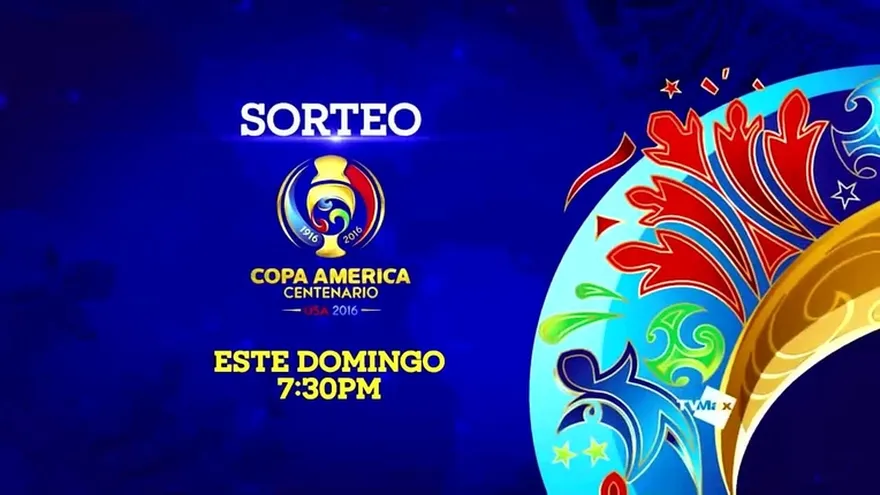 Sorteo de la Copa America Centenario en TVMAX - Domingo 7:30 p.m.