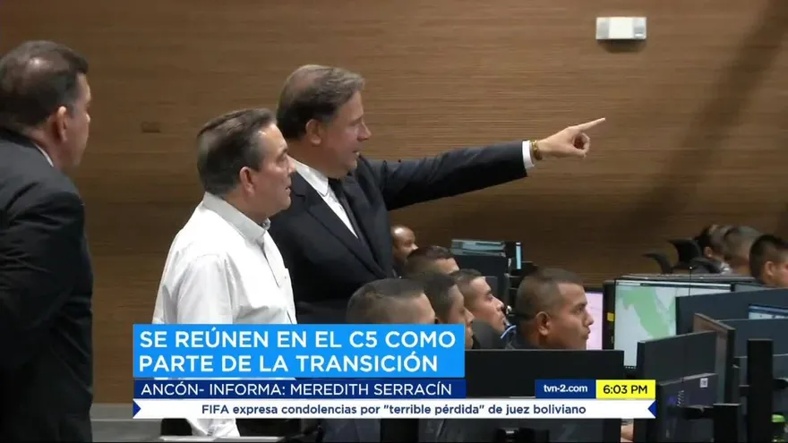 Varela y Cortizo se reunieron en el C5 para tratar temas de seguridad