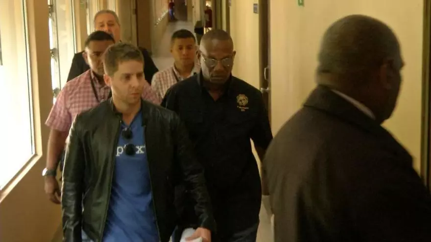 Mayer Mizrachi llega al Juzgado Décimotercero Penal