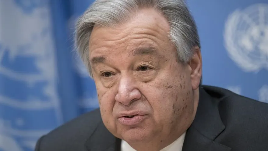 António Guterres, fotografía cedida donde aparece el secretario general de la ONU.