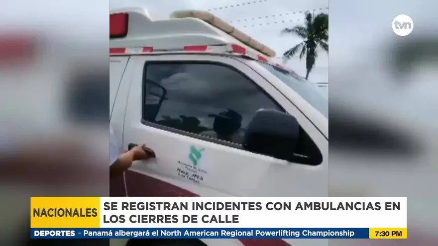 Manifestaciones retrasan el paso de ambulancias