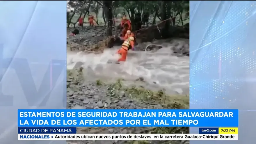 Estamentos de seguridad trabajan para salvaguardar la vida de afectados