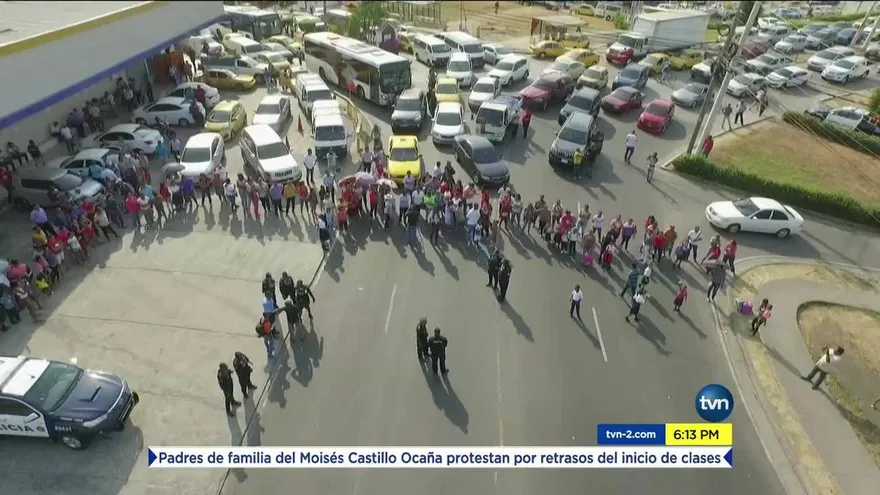 Realizan protestan en escuela de Tocumen