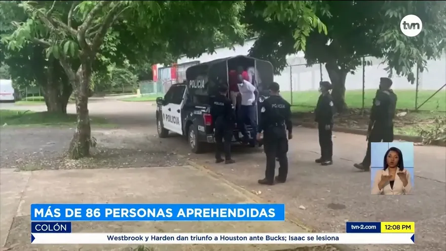 Unas 80 personas fueron aprehendidas en Colón por violar toque de queda