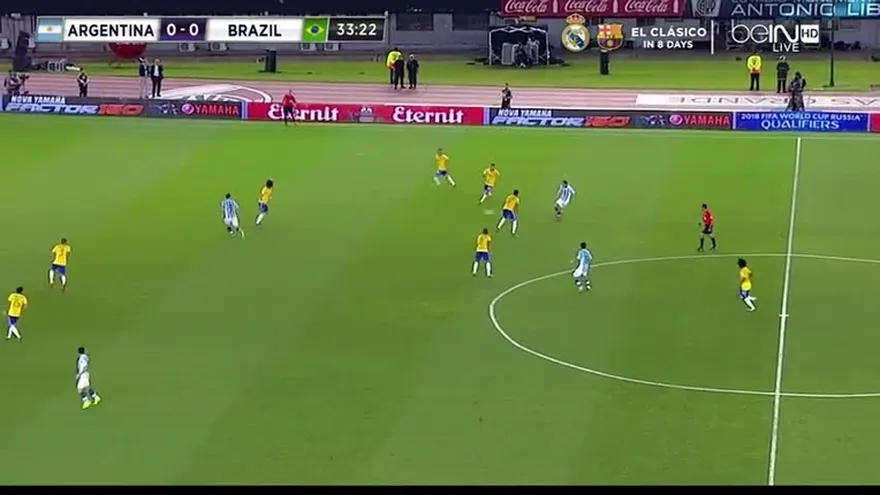 En el Monumental, Argentina 1-1 Brasil
