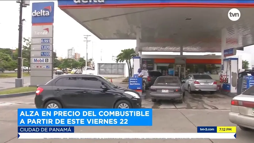 Alza en precio del combustible a partir de este viernes 22