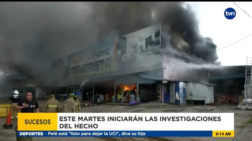 Comienza investigación por incendio de almacén en Veraguas