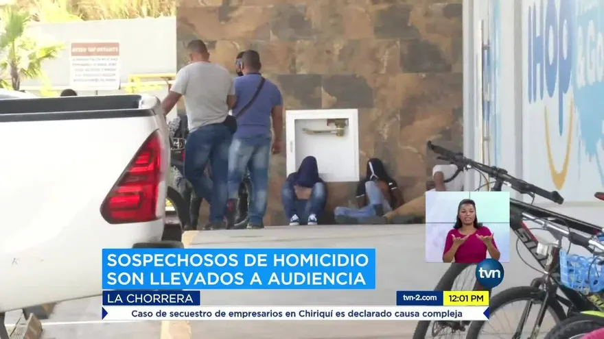 Realizan audiencia a sospechosos de homicidio en Arraiján