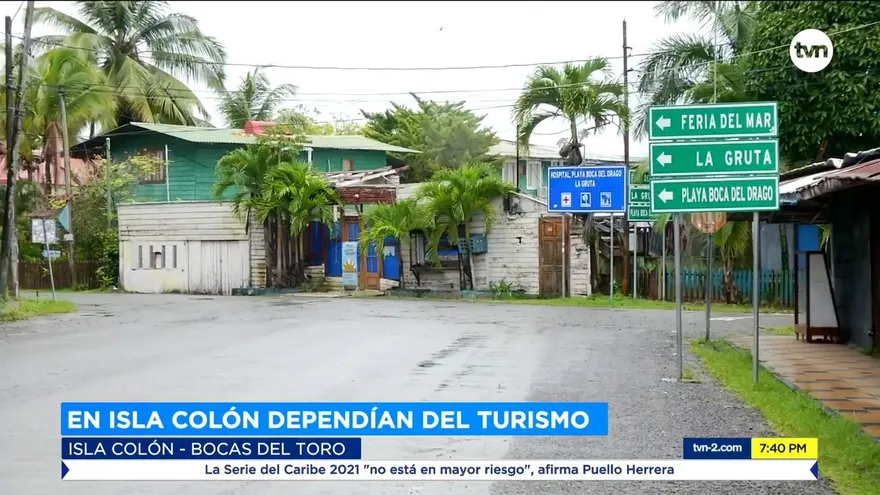 En Isla Colón, dependían del turismo