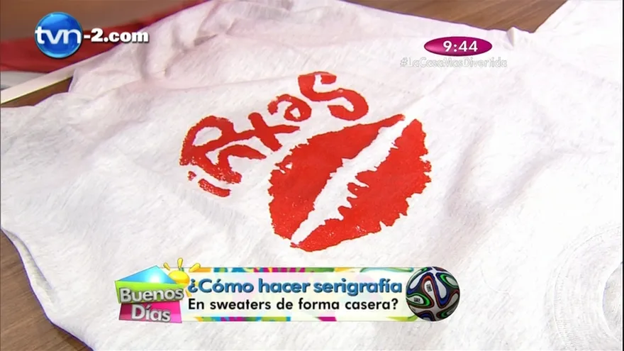 Segmento Cómo lo Hago -Cómo hacer Serigrafía en sweaters de forma casera