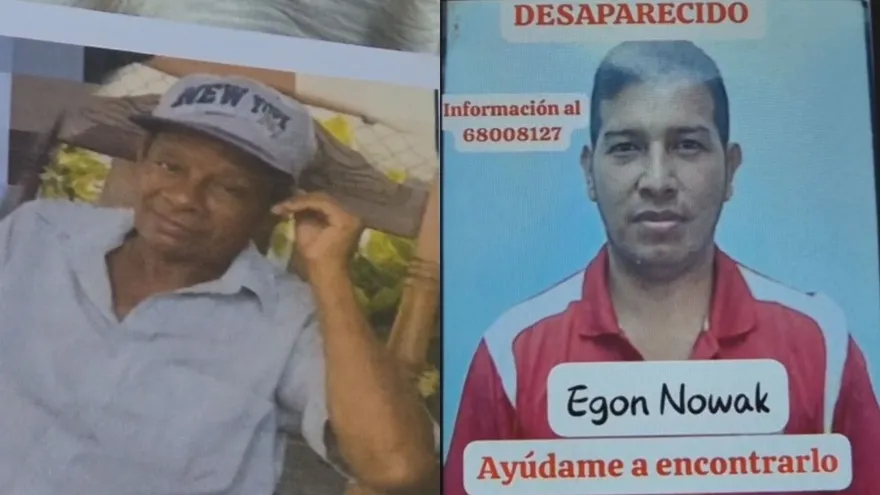 Óscar Pereira, desaparecido en Puerto Armuelles y Egon Nowak, desaparecido en David