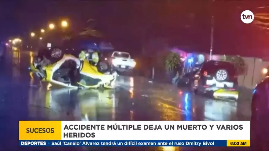 Un muerto y varios heridos en triple colisión en Dolega