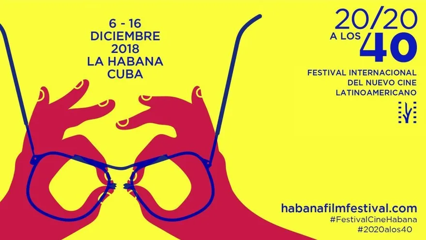 Afiche de la 40 edición del Festival de Cine de La Habana (Cuba).